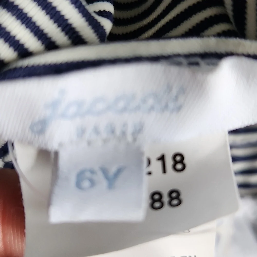 Jacadi Paris Navy & White Striped Swimsuit